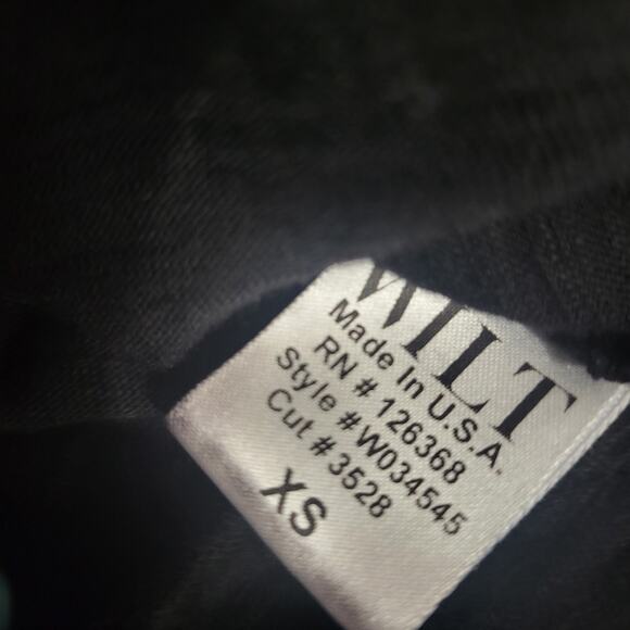 Wilt Black Slant Hem Tank Top Black Sleeveless Tee Angled Jersey Asymmetric XS - Picture 7 of 16